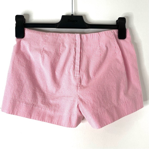 Lilly Pulitzer Pink White Striped Lace Seersucker Shorts - Picture 5 of 7